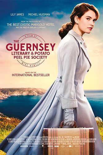 Plakat for 'Guernsey forening for litteratur og potetskrellpai'