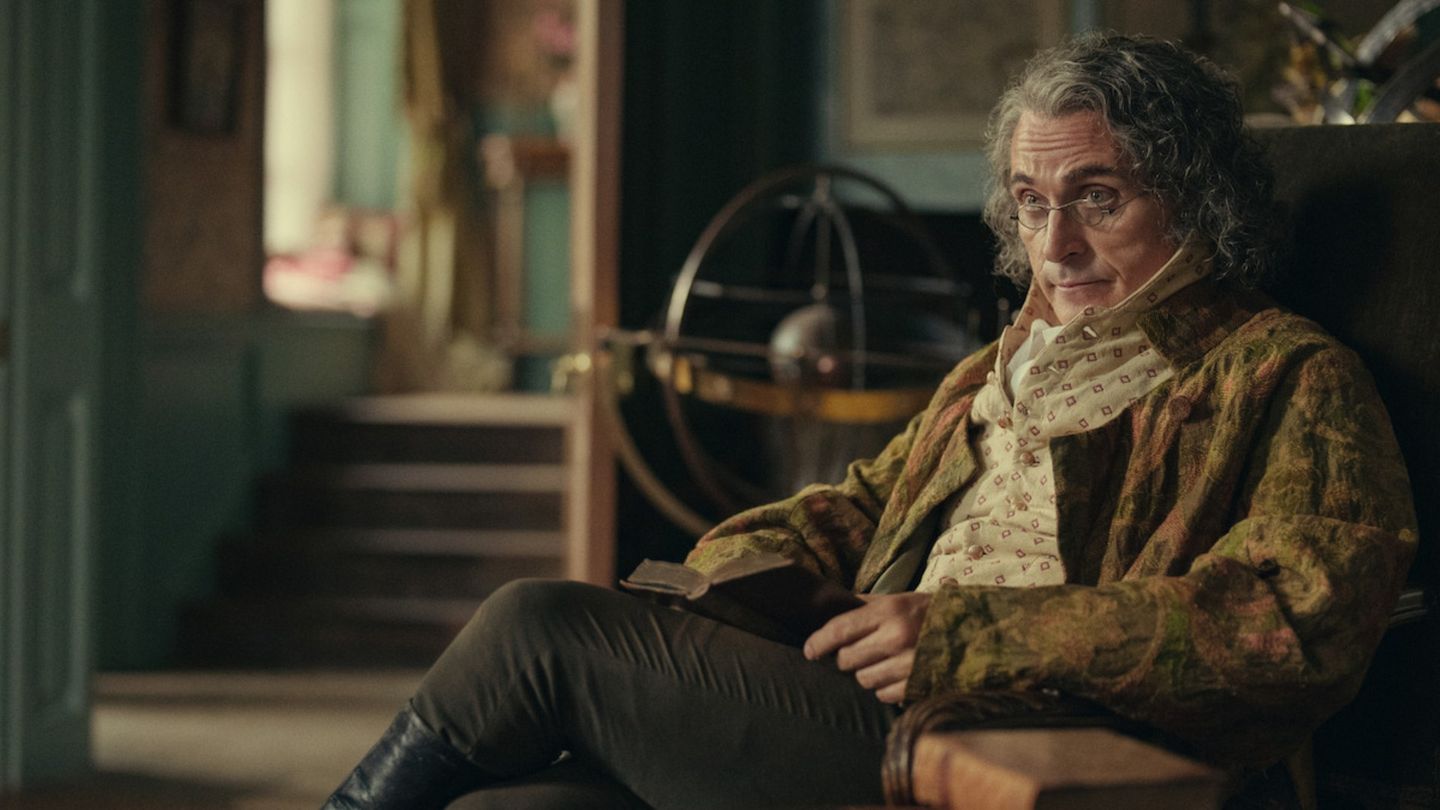 Rufus Sewell som Mr. Bennet i Netflix' Pride and Prejudice