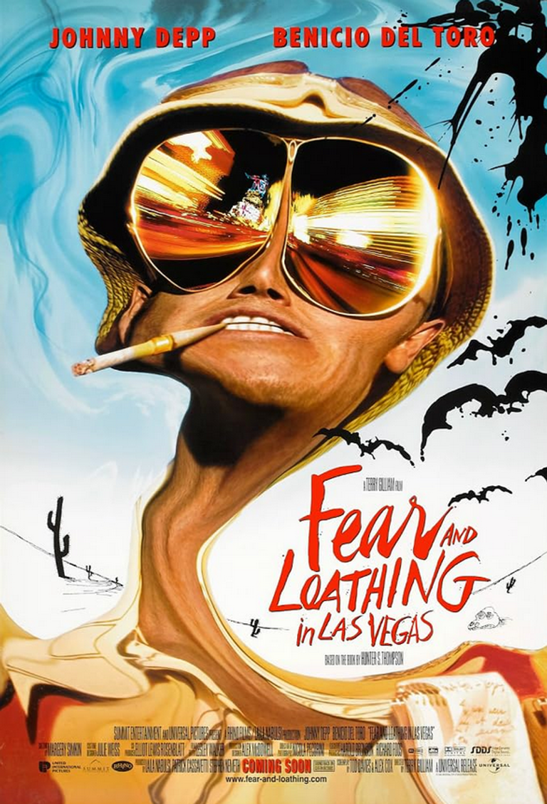 Plakat for 'Grimstad Filmklubb: Frykt og avsky i Las Vegas (1998)'