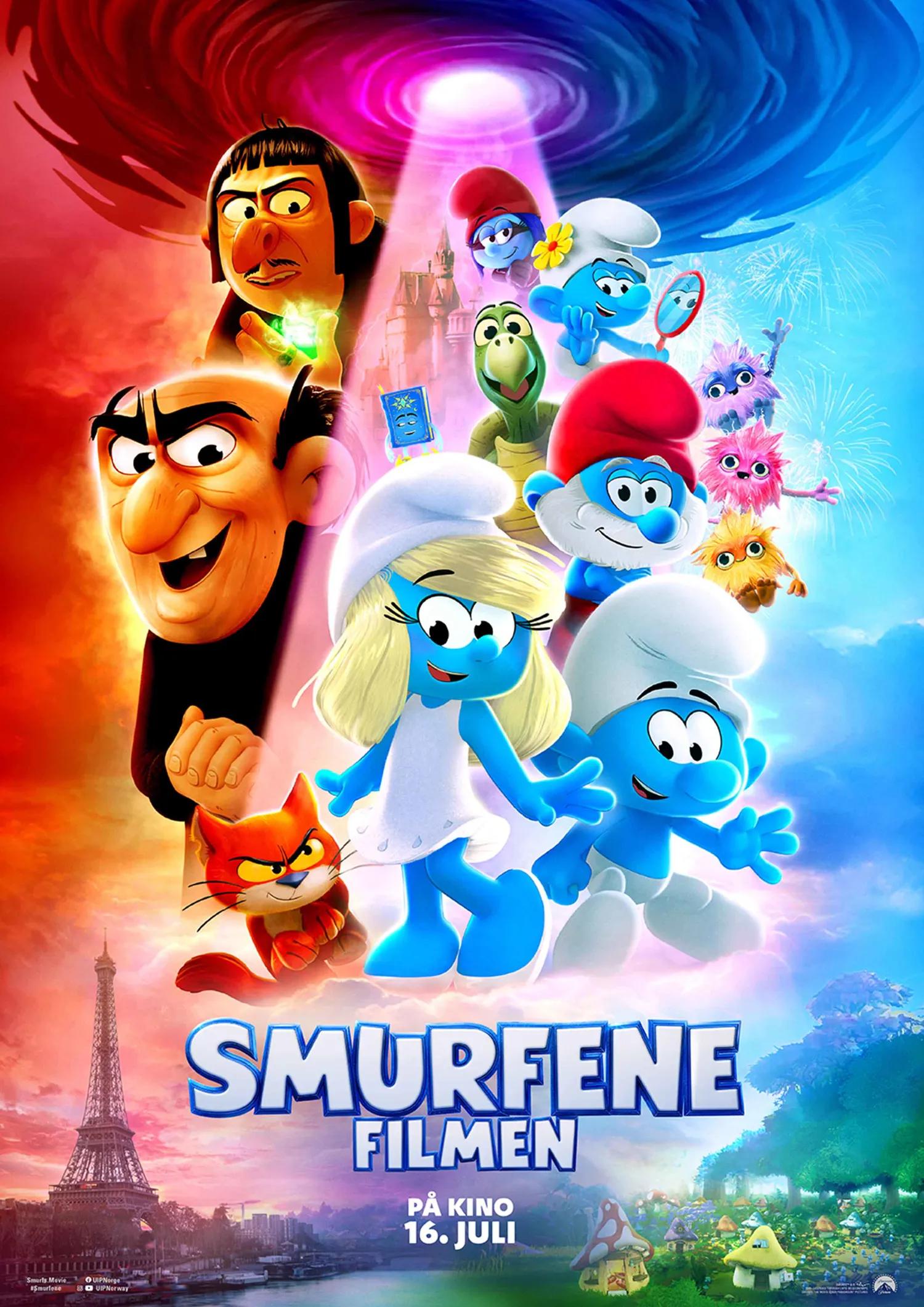 Plakat for 'Smurfene: Filmen'