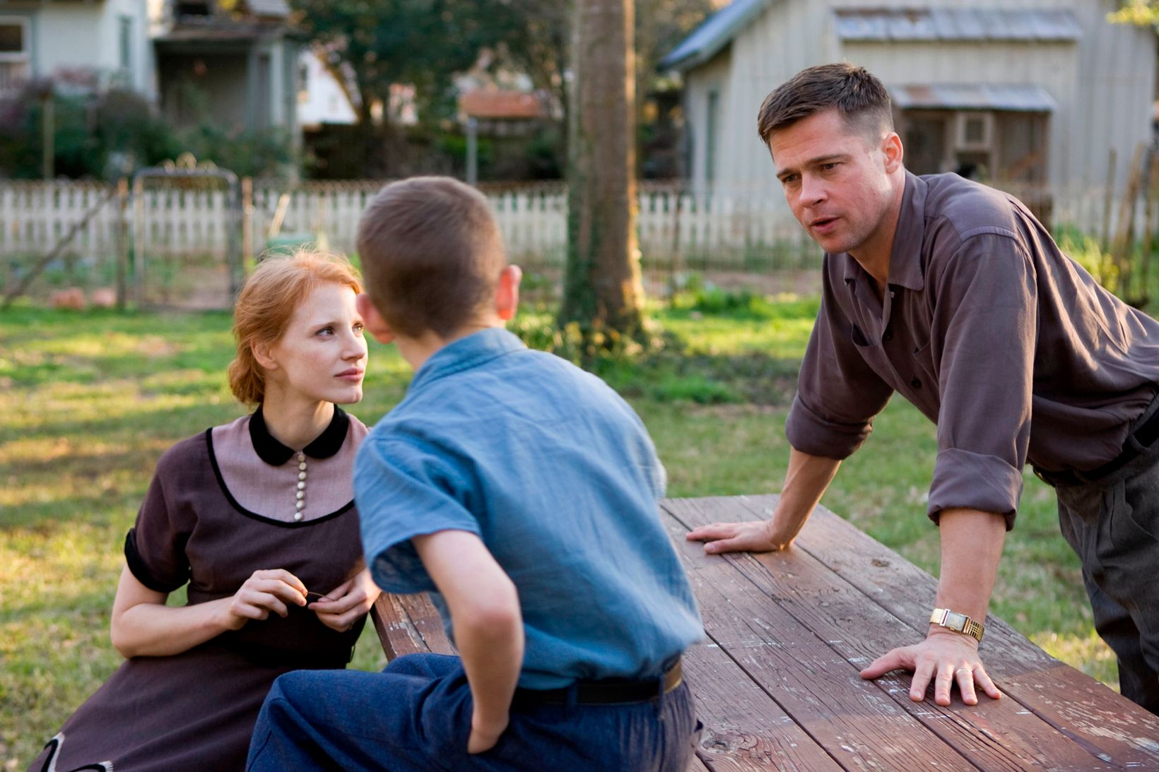 Jessica Chastain og Brad Pitt i The Tree of Life