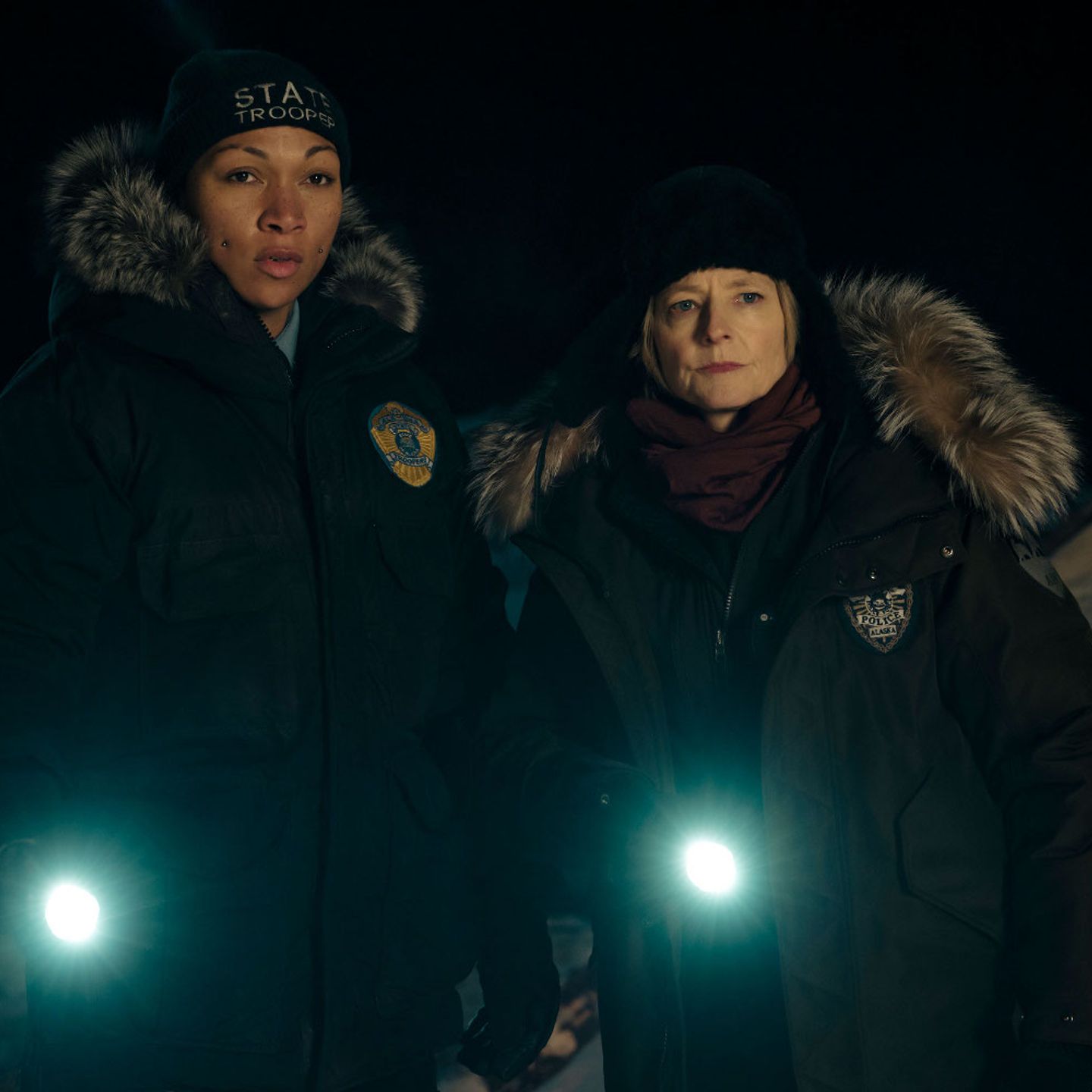 Jodie Foster og Kali Reis i True Detective: Night Country