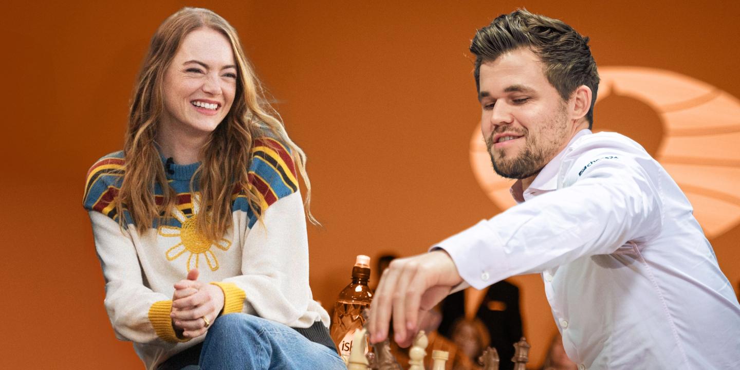Emma Stone skal lage film om Magnus Carlsen – illustrasjonsbilde