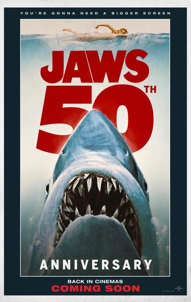 Plakat for 'JAWS (50TH ANNIVERSARY RE-ISSUE) (2025)'