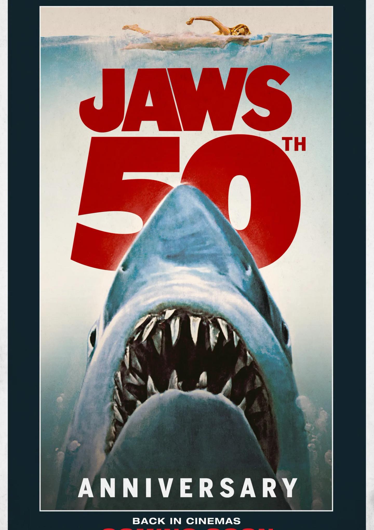 Plakat for 'JAWS (50TH ANNIVERSARY RE-ISSUE) (2025)'