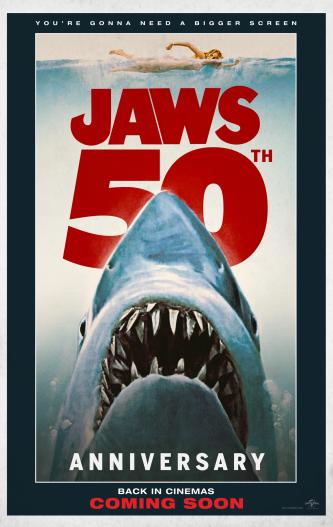 Plakat for 'JAWS (50TH ANNIVERSARY RE-ISSUE) (2025)'