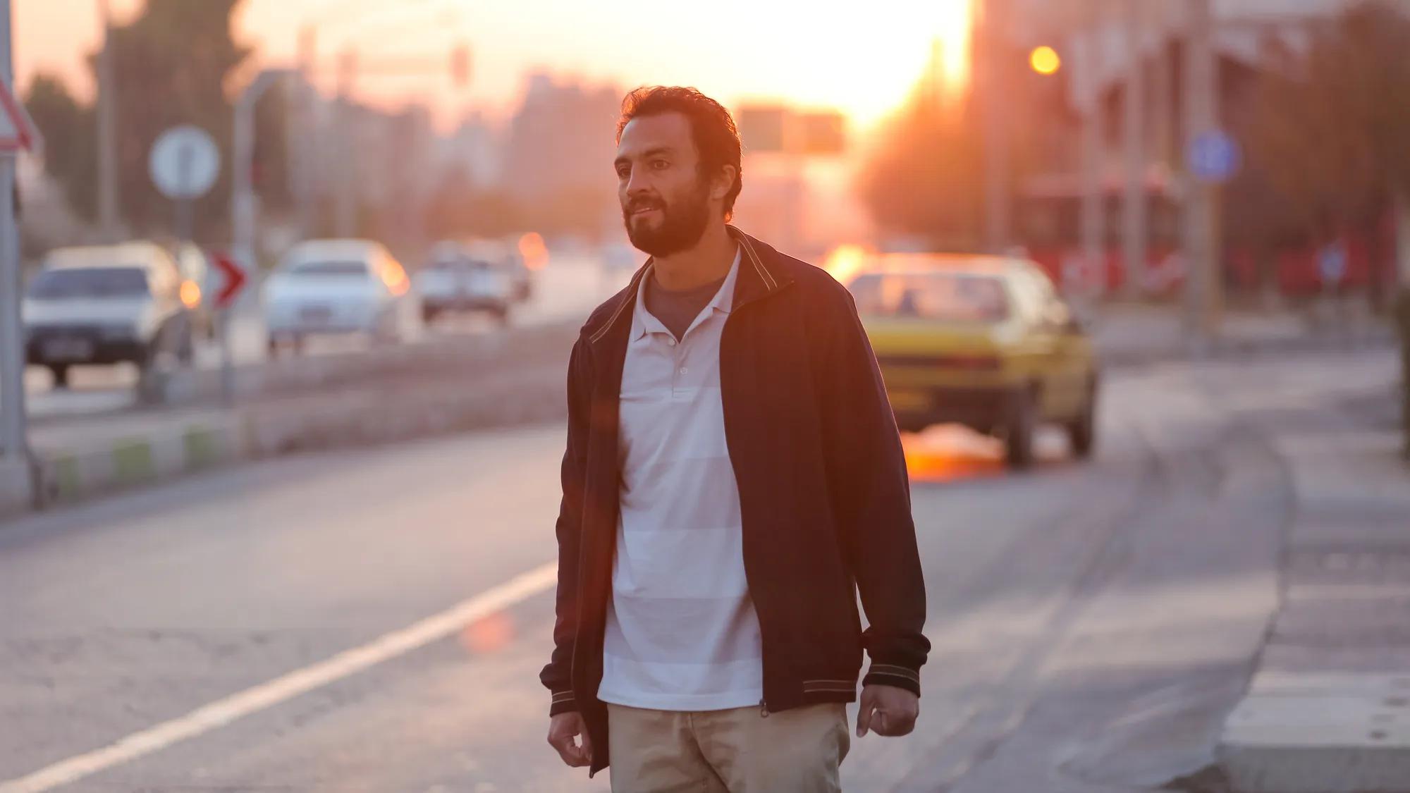 a man standing on a street