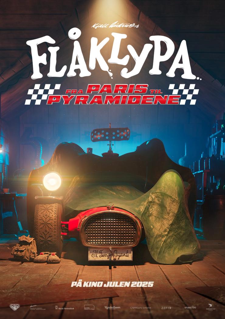 Plakat fra 'Flåklypa - Fra Paris til pyramidene'