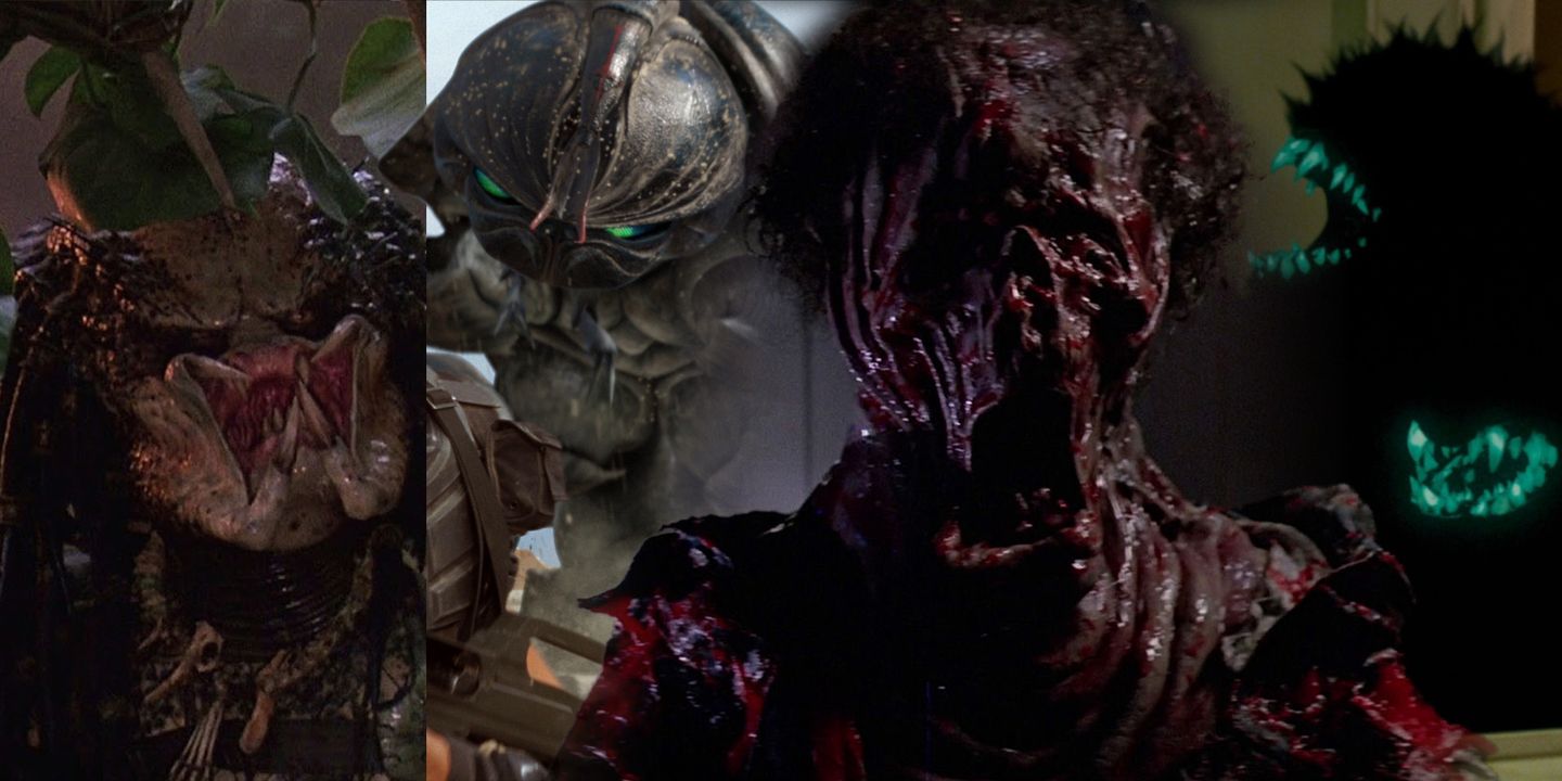 Predator (1987), Starship Troopers (1997), The Thing (1982) og Attack the Block (2011)