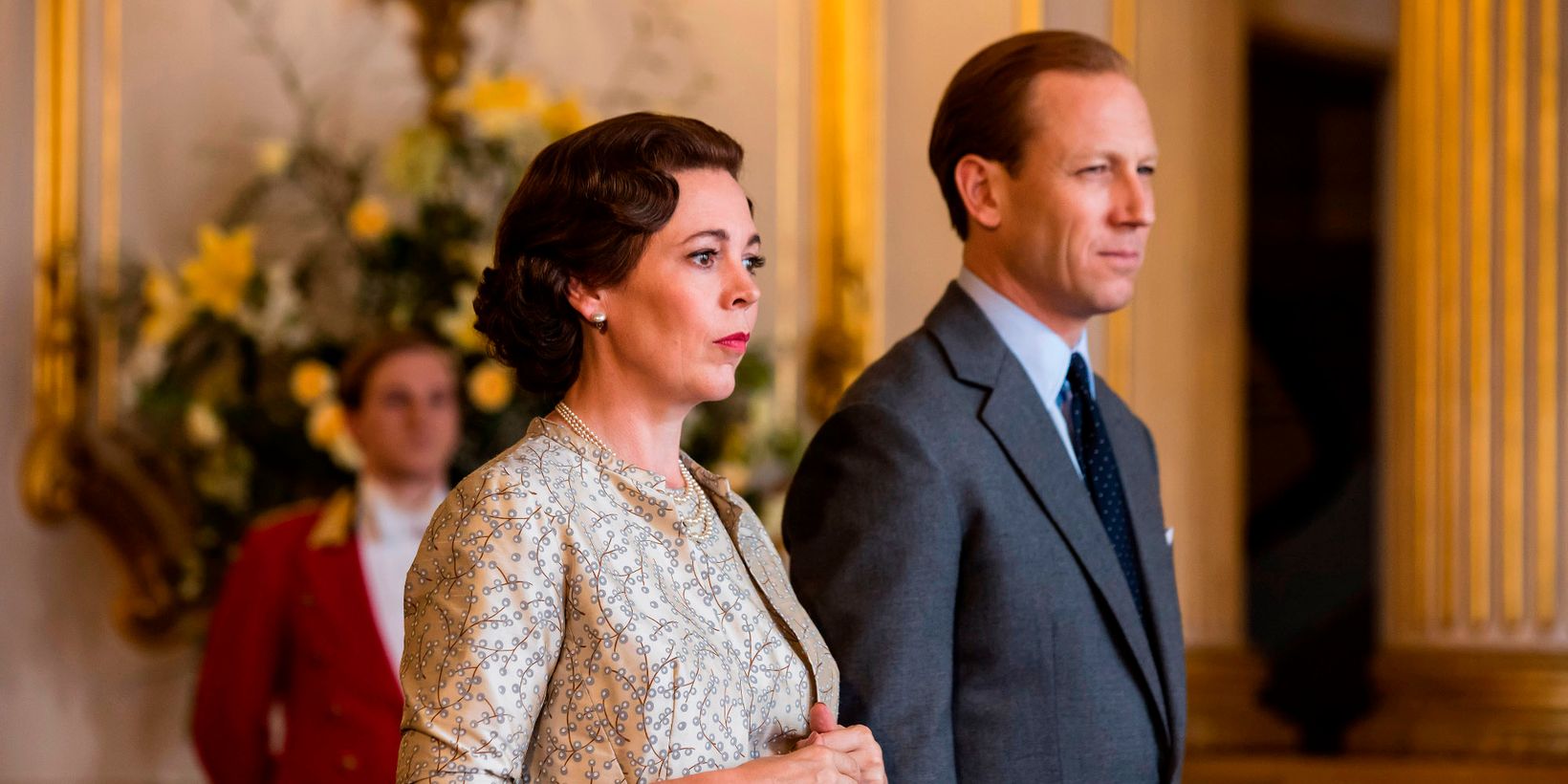 Olivia Colman og Tobias Menzies i The Crown sesong 3