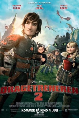 Plakat for 'Dragetreneren 2 (3D, norsk tale)'