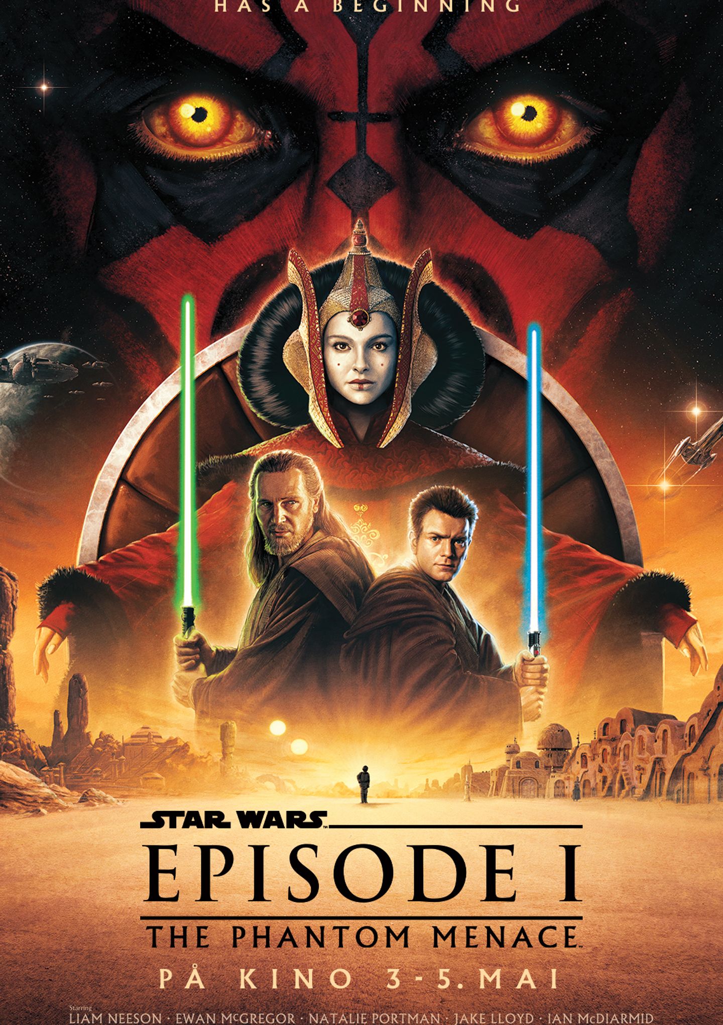 Plakat for 'Star Wars Episode 1: The Phantom Menace 25 års jubileum'