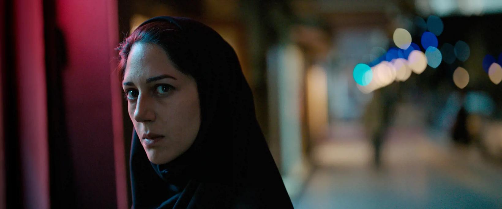 Zahra Amir Ebrahimi looking at the camera