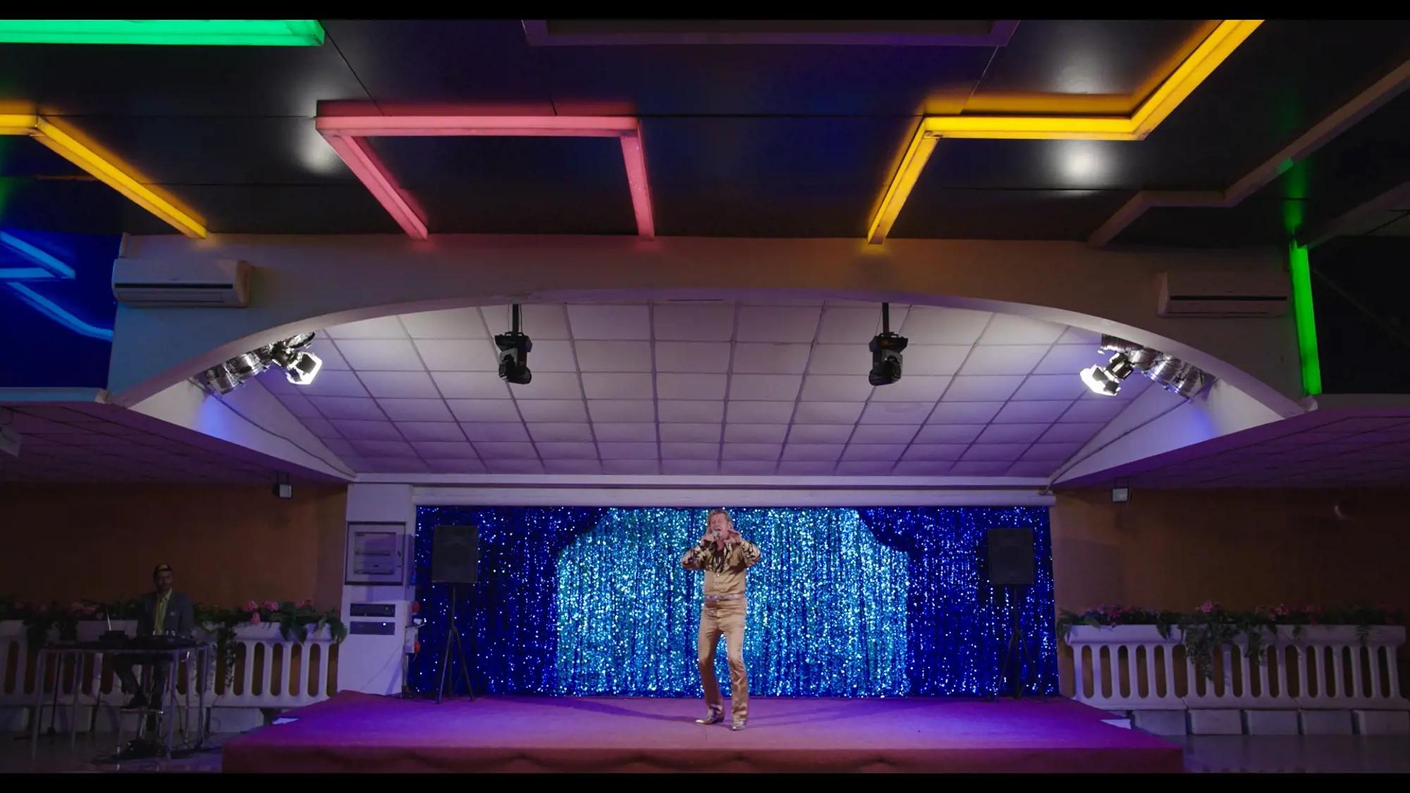 a person on a stage