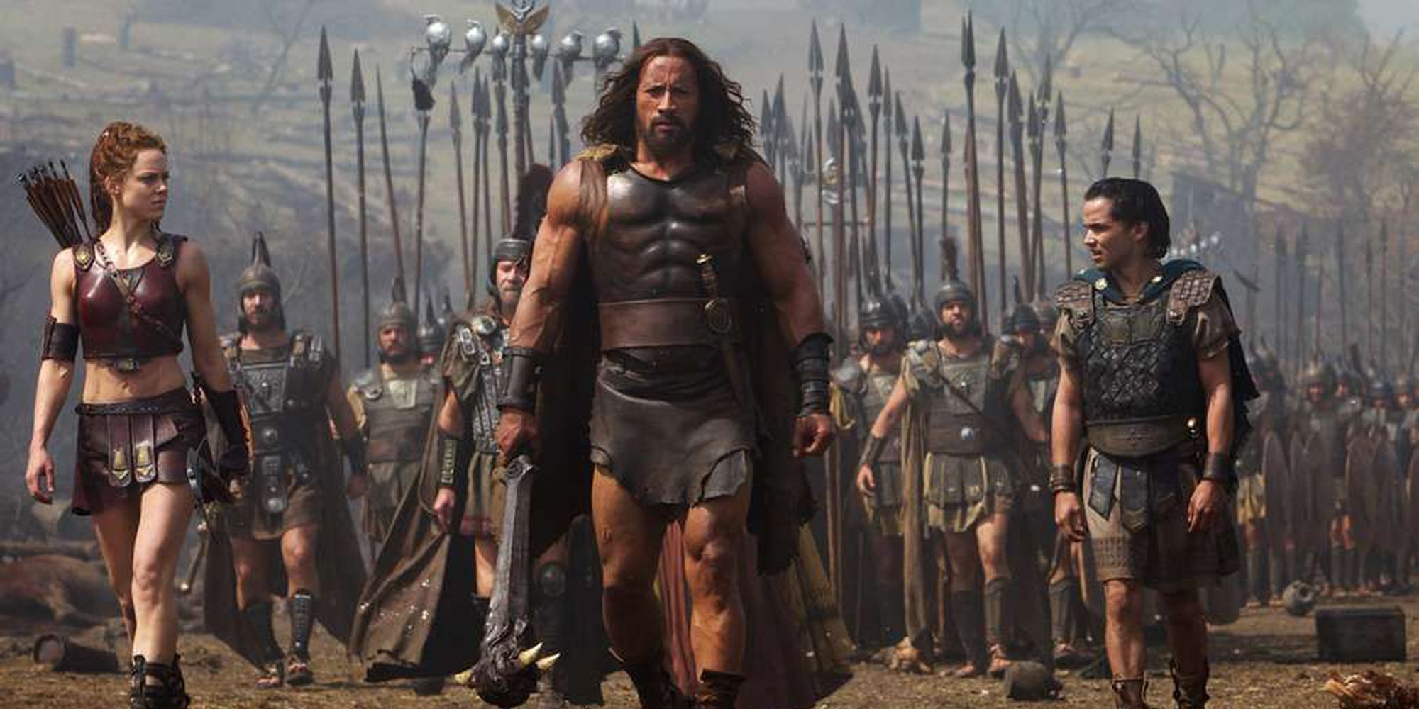 Ingrid Bolsø Berdal og Dwayne Johnson i Hercules