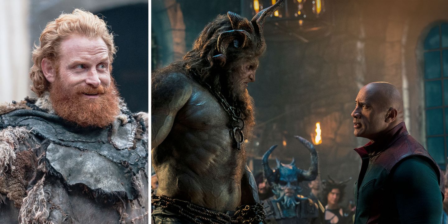 Kristofer Hivju spiller Krampus i storfilmen "Red One". Bilder fra Gme of Thrones sesong 7 og Red One