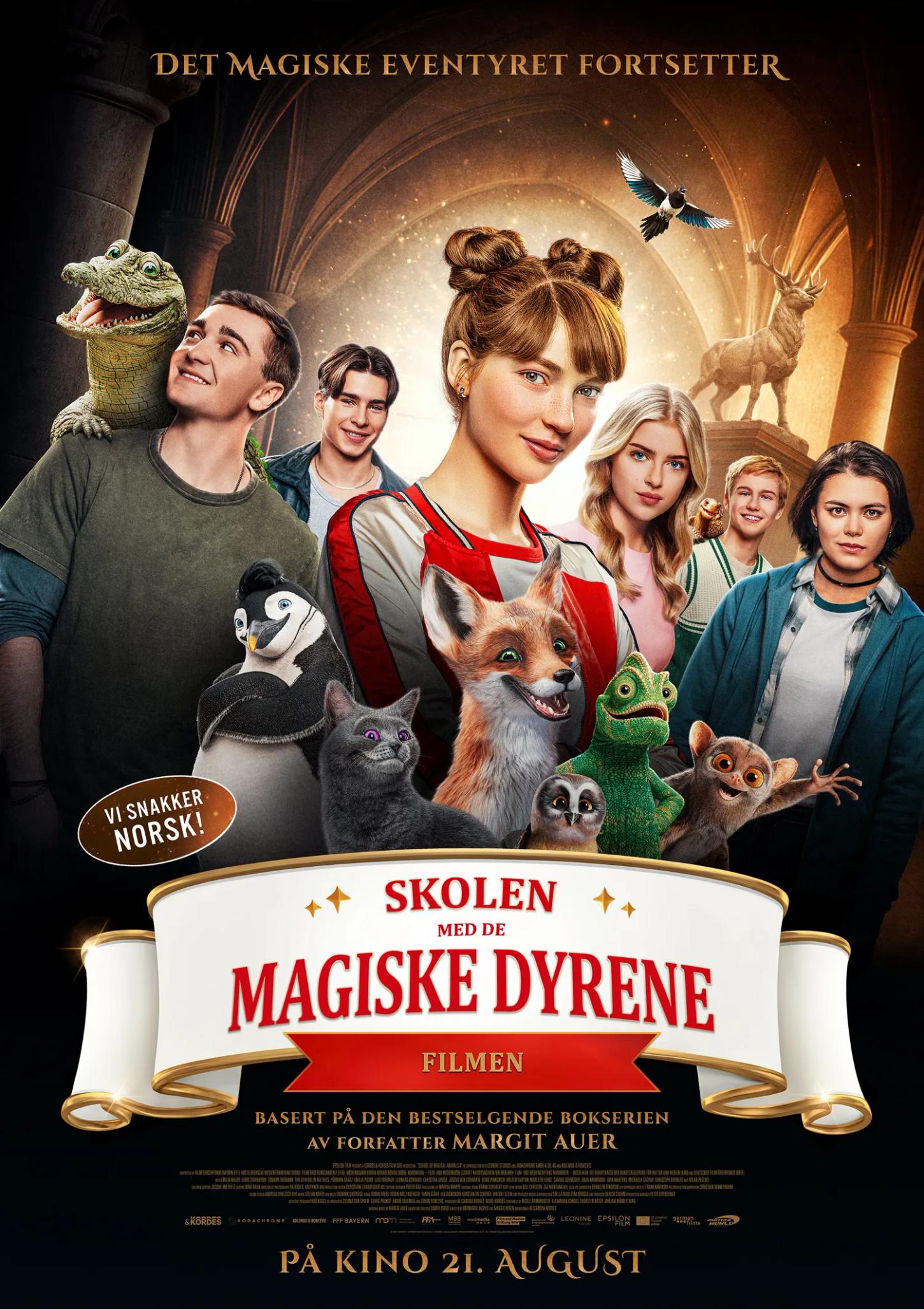 Plakat for 'Skolen med de magiske dyrene - Filmen'