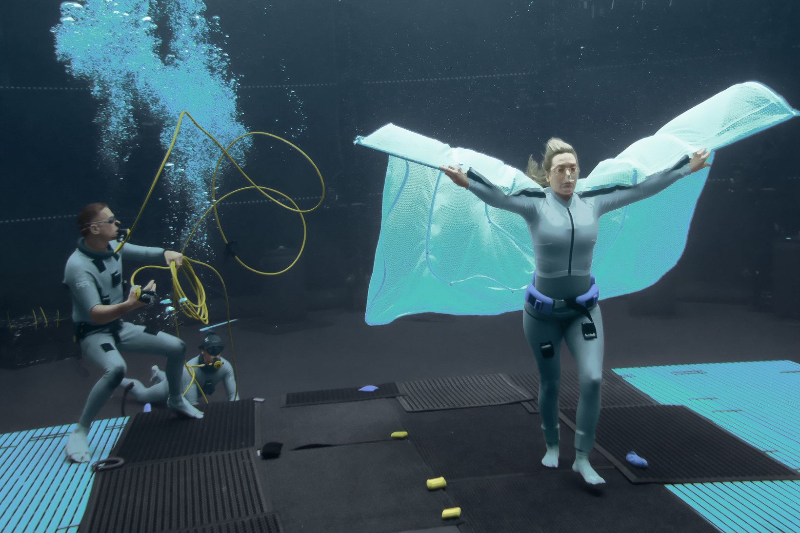 Kate Winslet under innspillingen av Avatar 3
