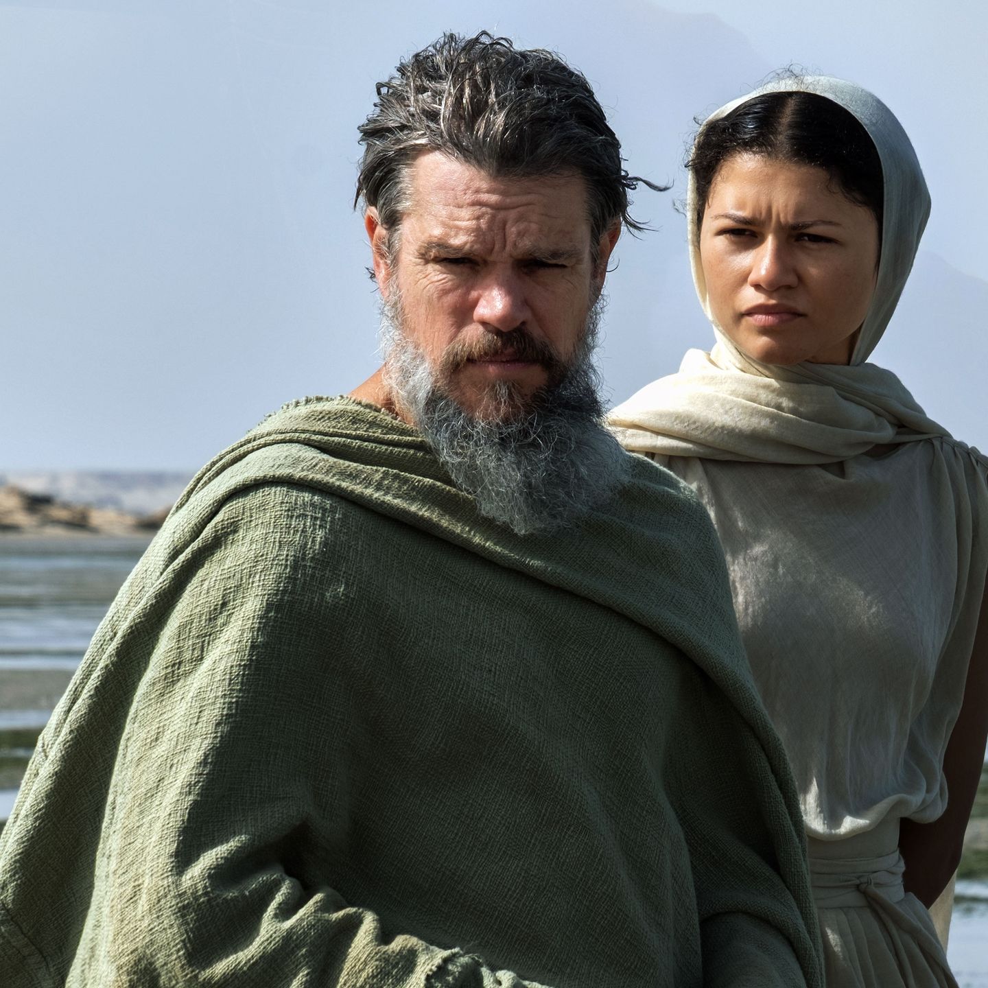 Matt Damon og Zendaya i The Odyssey