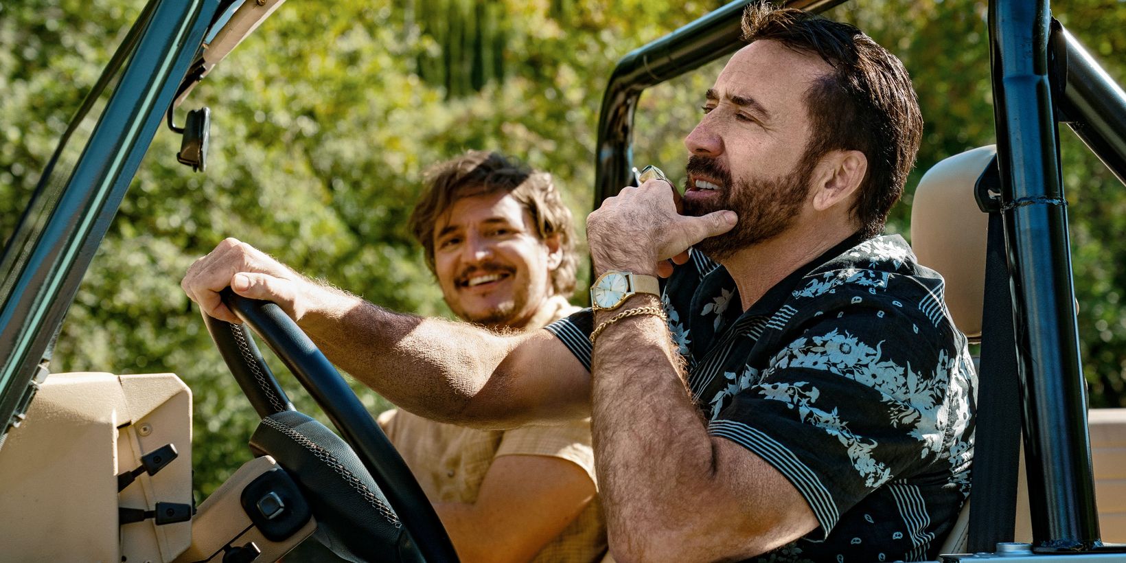 Pedro Pascal og Nicolas Cage i The Unbearable Weight of Massive Talent