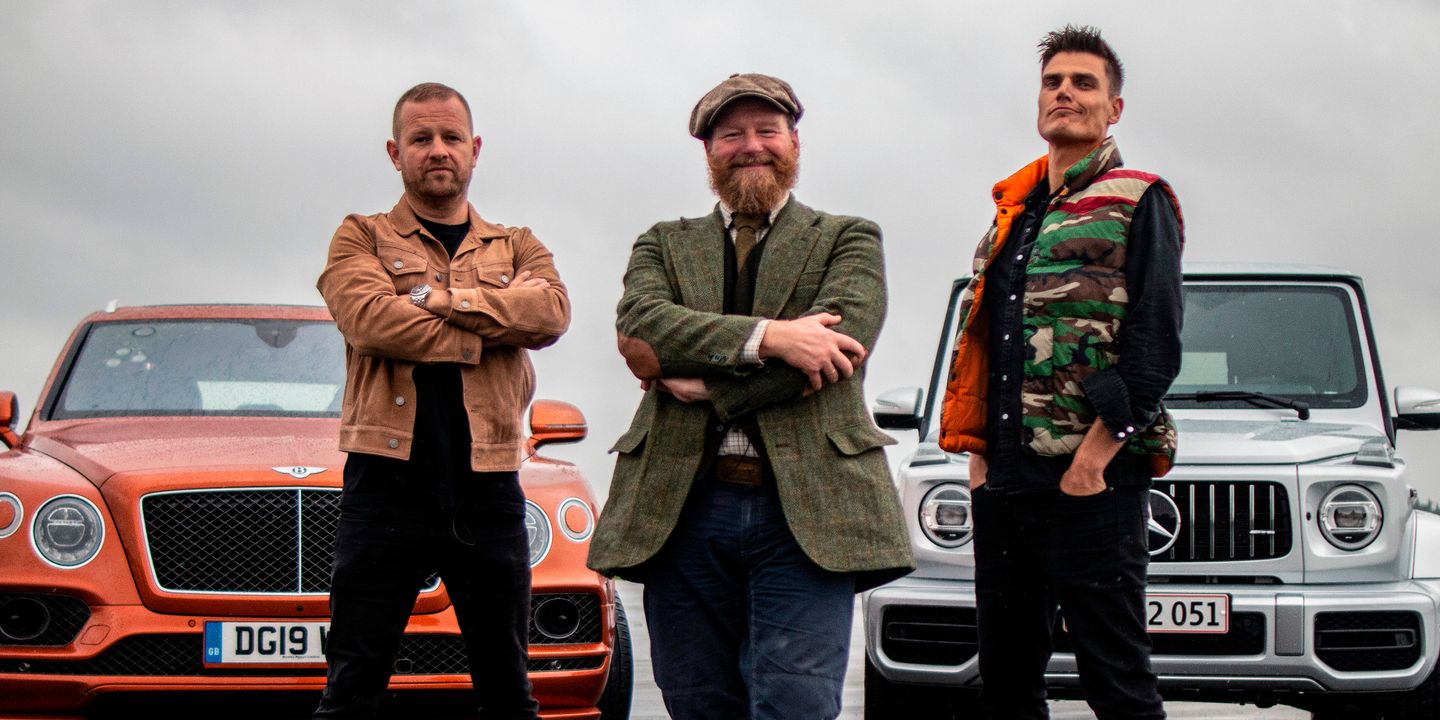 Esben "Dansken" Selvig, Petter Schjærven og Fredric Aasbø i Top Gear Norge