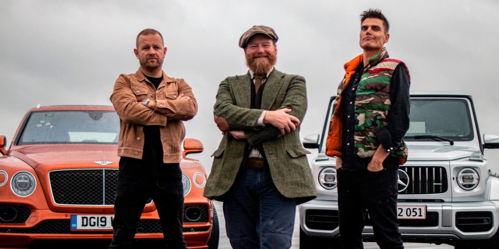 Esben "Dansken" Selvig, Petter Schjærven og Fredric Aasbø i Top Gear Norge