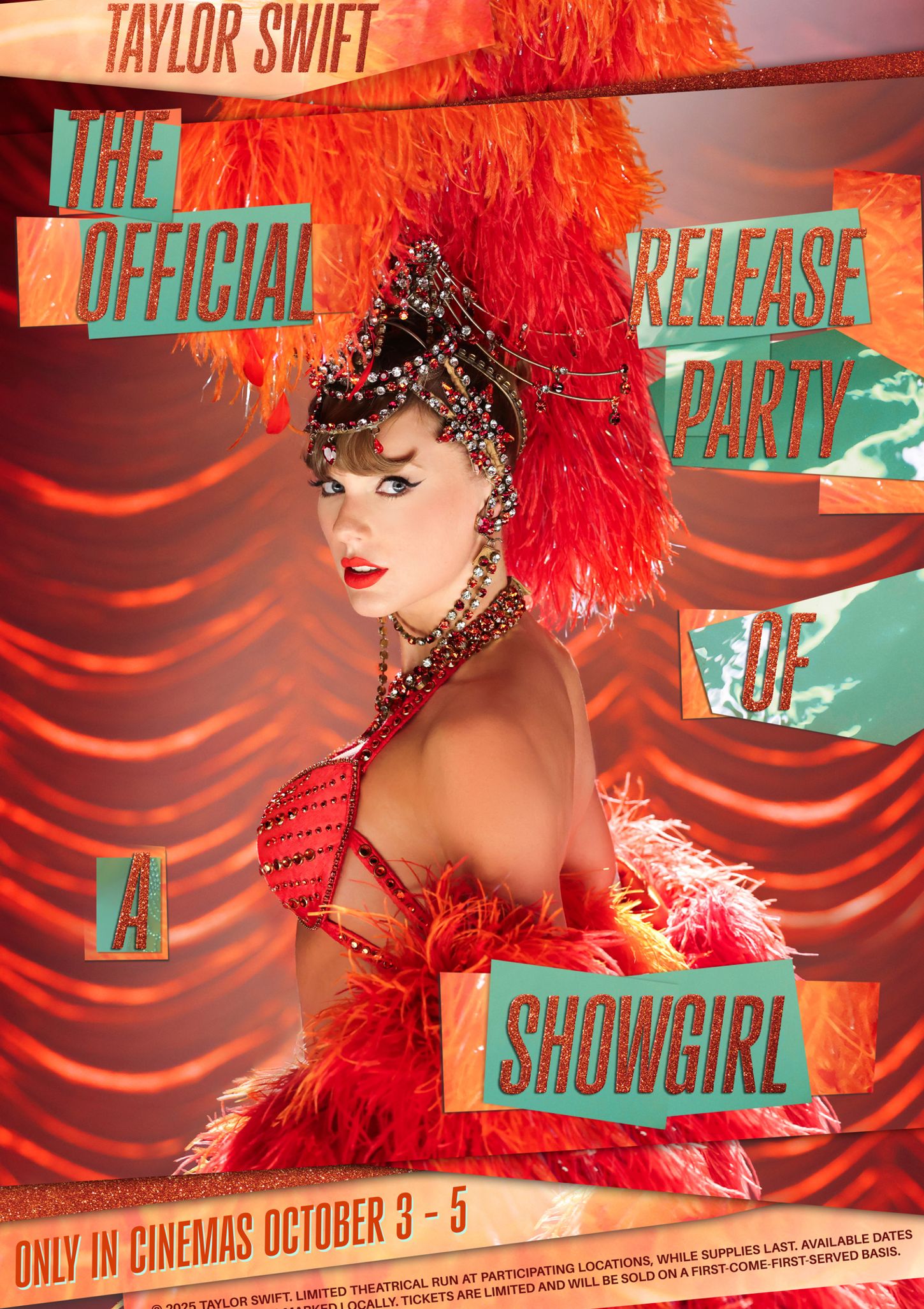 Plakat for 'Taylor Swift | The Official Release Party of a Showgirl'