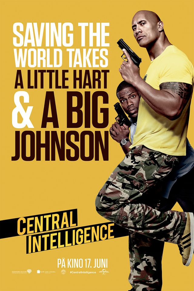 Dwayne Johnson og Kevin Hart i Central Intelligence