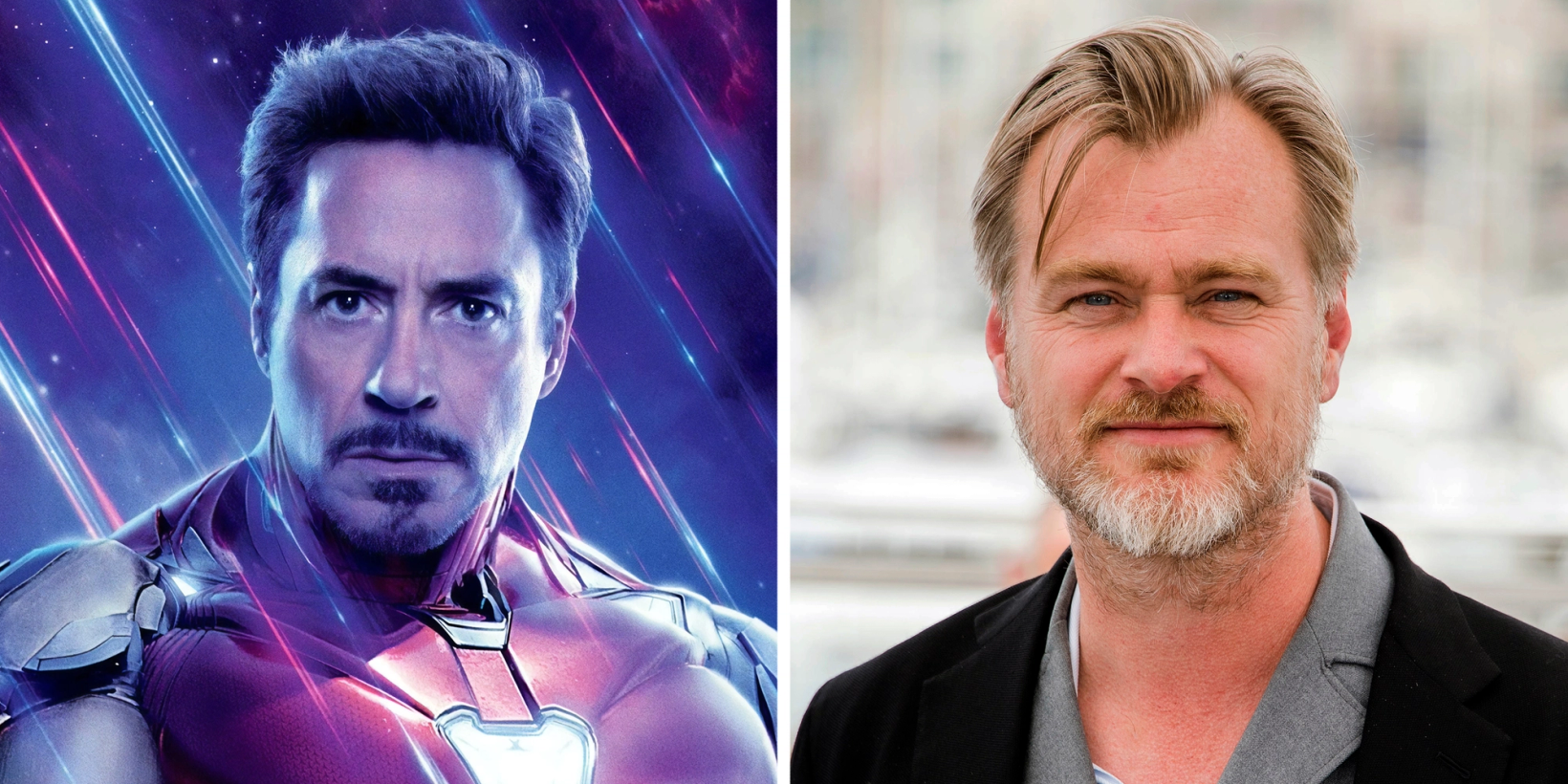 Robert Downey Jr og Christopher Nolan