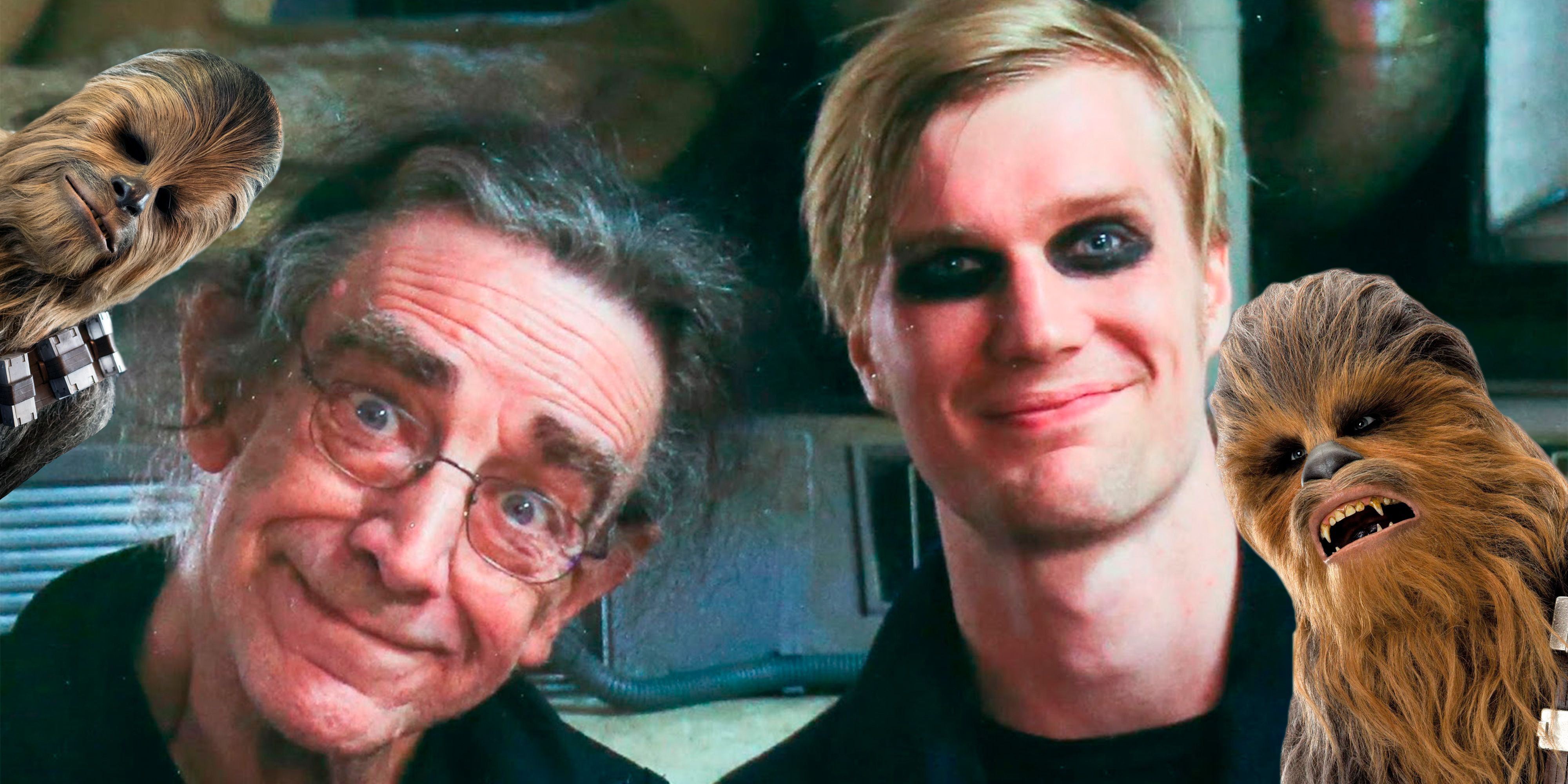 Peter Mayhew og Joonas Suotamo, spiller begge Chewbacca i Star Wars- universet