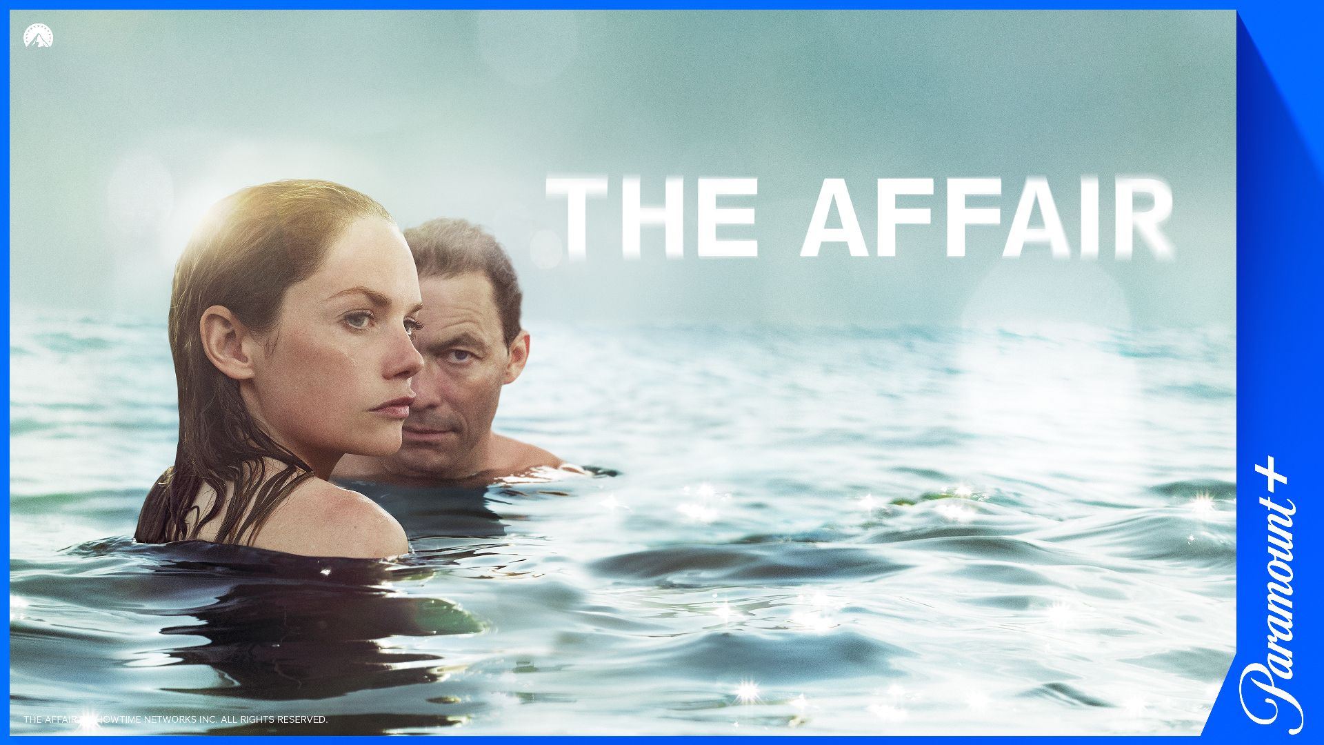 The Affair, med Paramount+-logo og legal line
