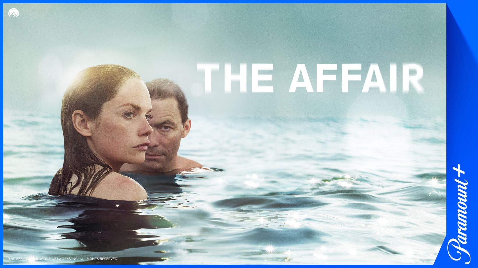 The Affair, med Paramount+-logo og legal line