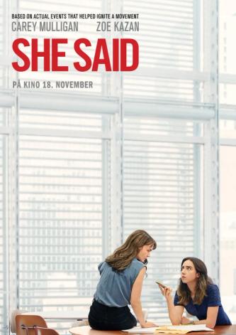 Plakat for 'She Said'