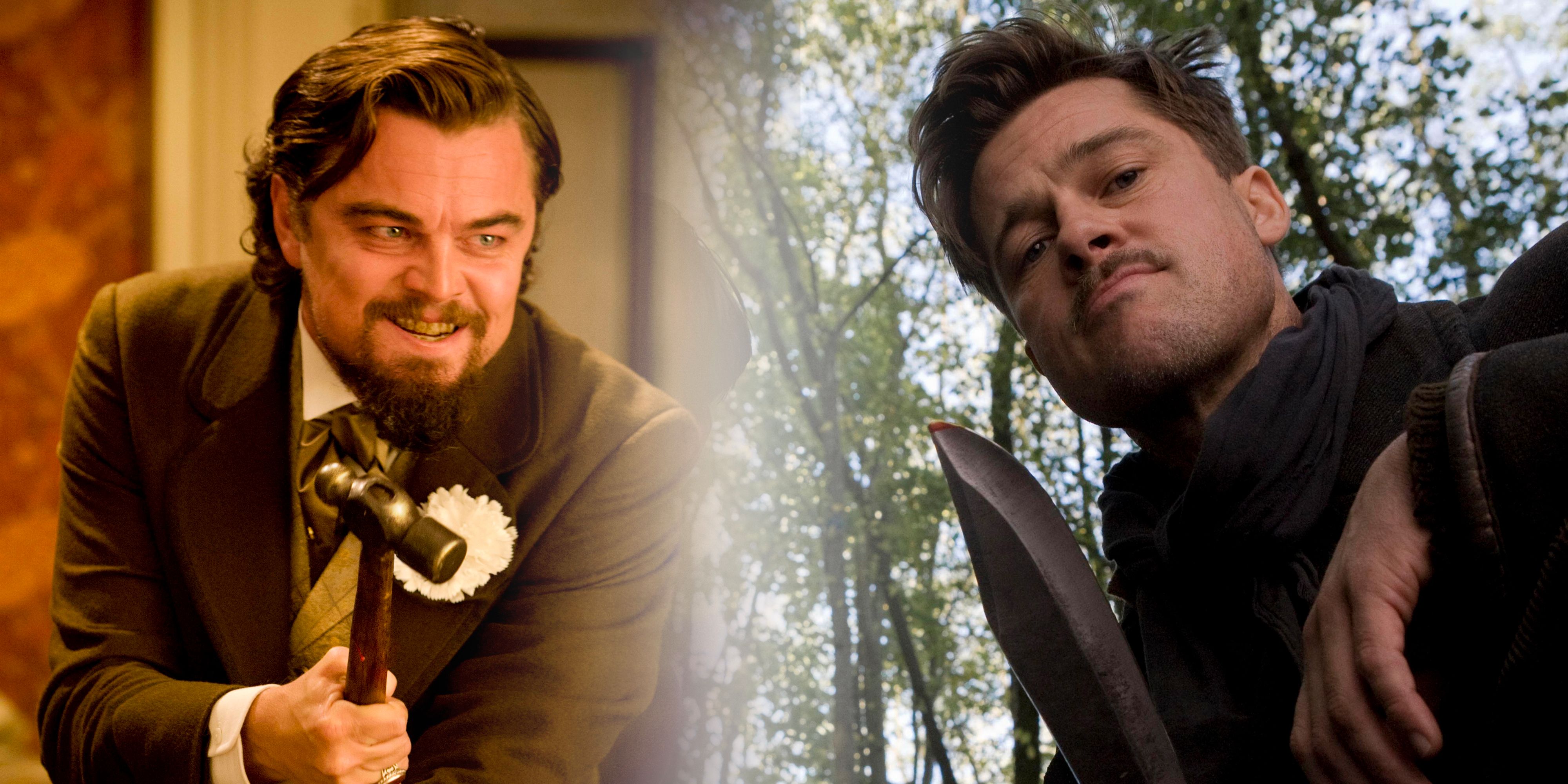 Leonardo DiCaprio og Brad Pitt