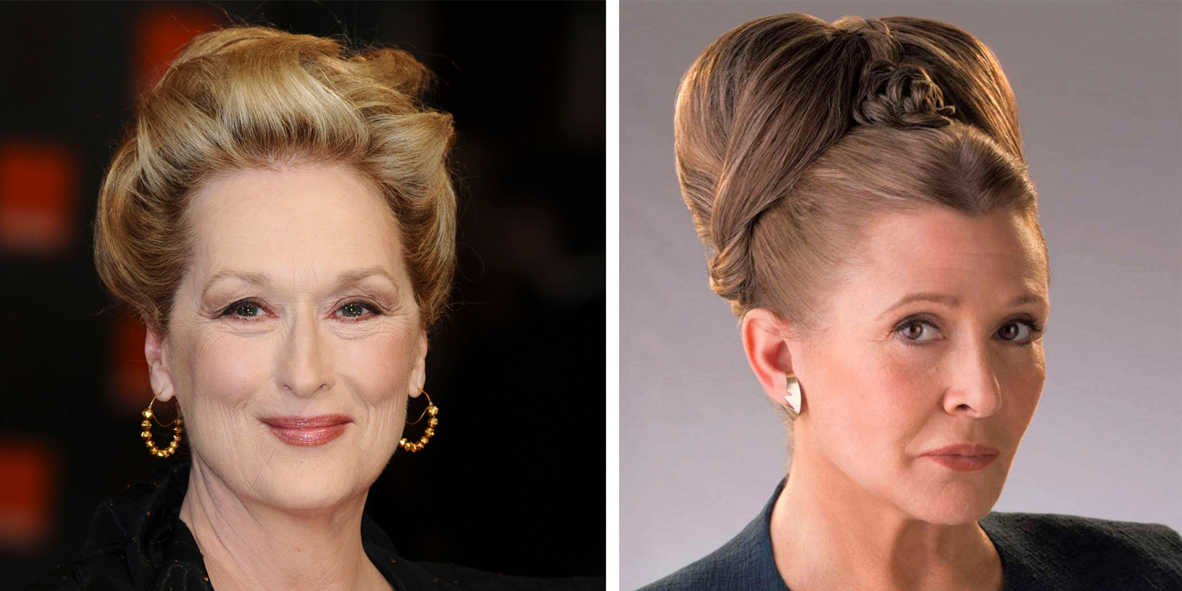 Meryl Streep og Carrie Fisher