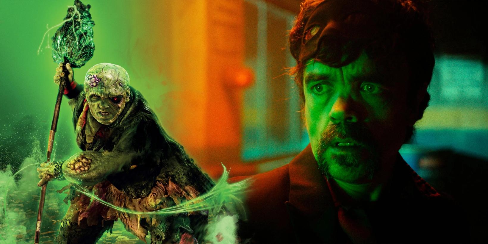 Fotomontasje av plakat og stillbilde fra The Toxic Avenger (2023)