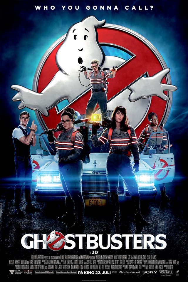 Leslie Jones, Melissa McCarthy, Kristen Wiig og Kate McKinnon i Ghostbusters