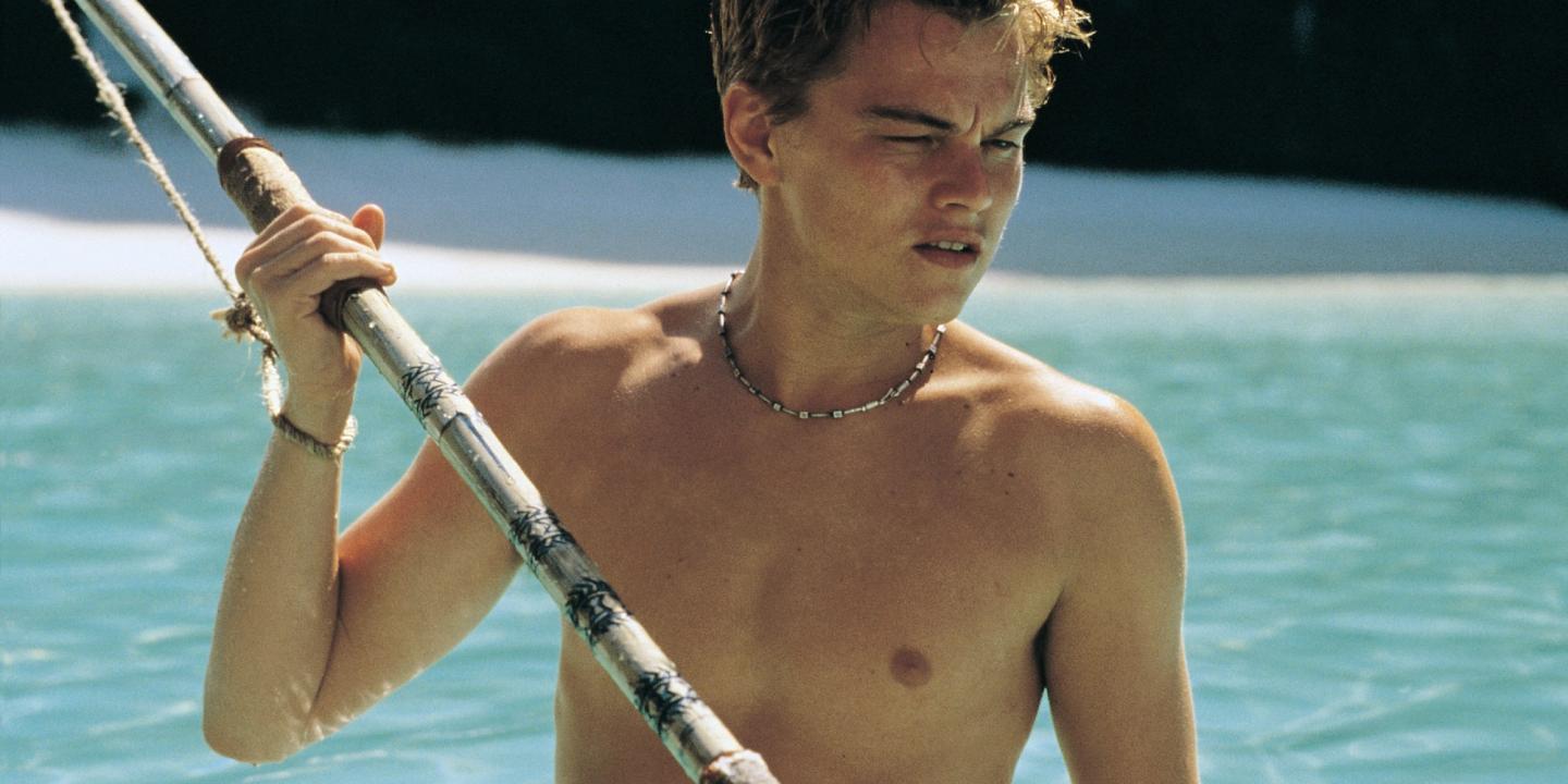 En ung Leonardo DiCaprio i The Beach