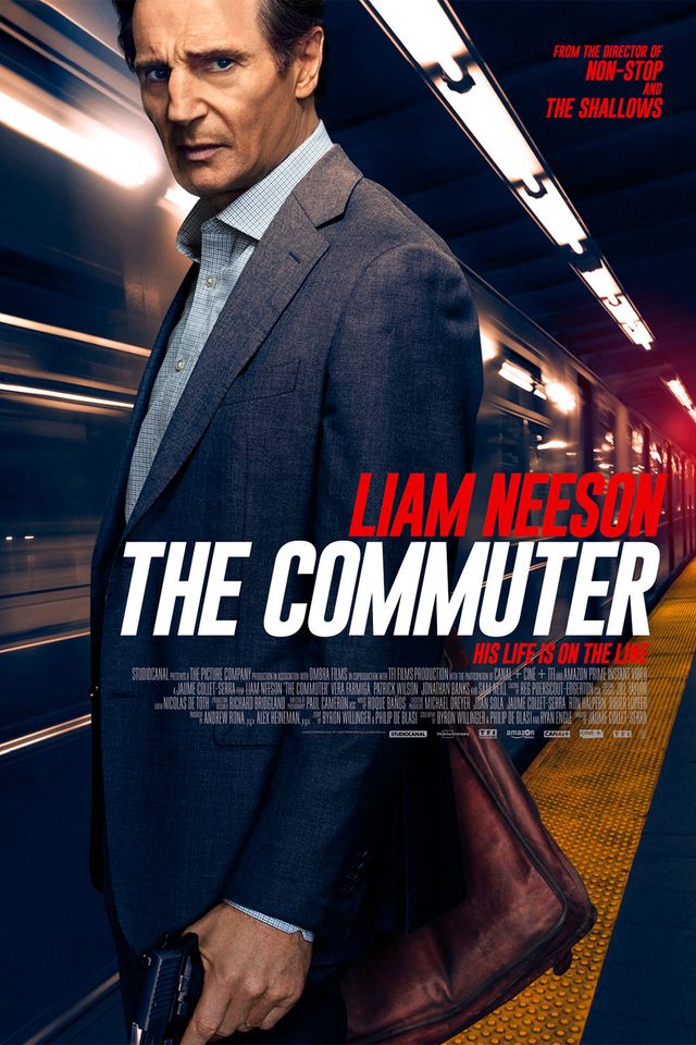 Vera Farmiga og Liam Neeson i The Commuter
