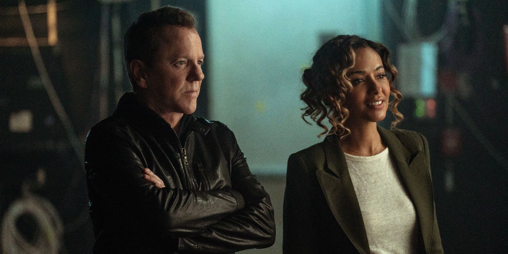 Kiefer Sutherland og Meta Golding i Rabbit Hole