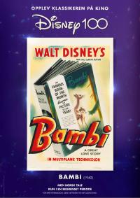Plakat for 'Bambi- 100 års feiring'