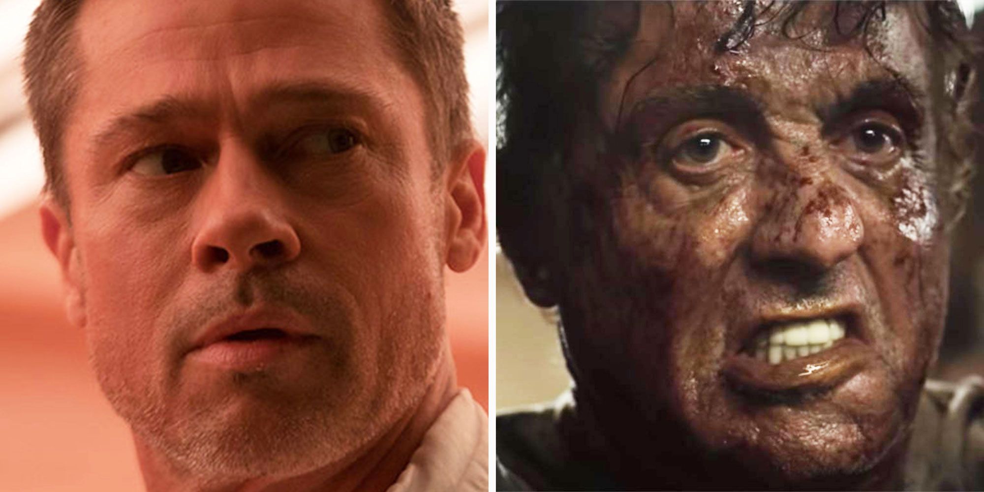 Brad Pitt i Ad Astra og Sylvester Stallone i Rambo: Last Blood
