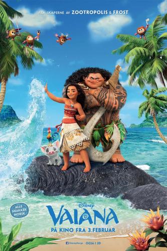 Plakat for 'Vaiana 3D (norske stemmer)'