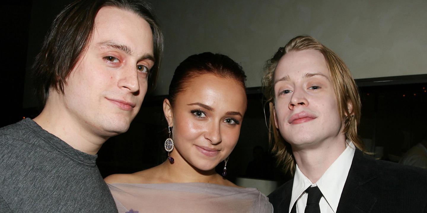 Kieran Culkin,Hayden Panettiere, Macaulay Culkin på en premierefest i New York i 2010