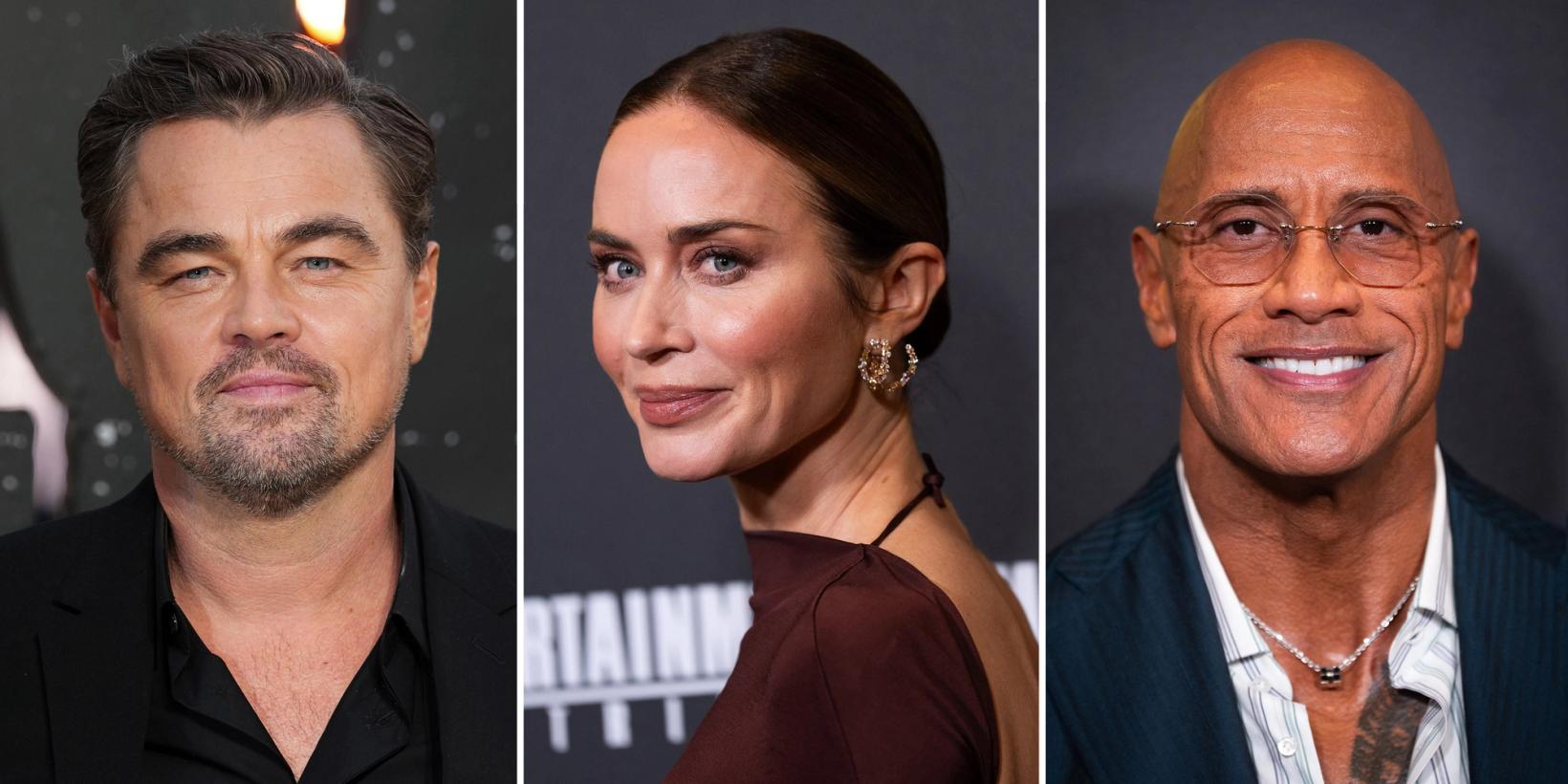 Leonardo DiCaprio, Emily Blunt, Dwayne Johnson