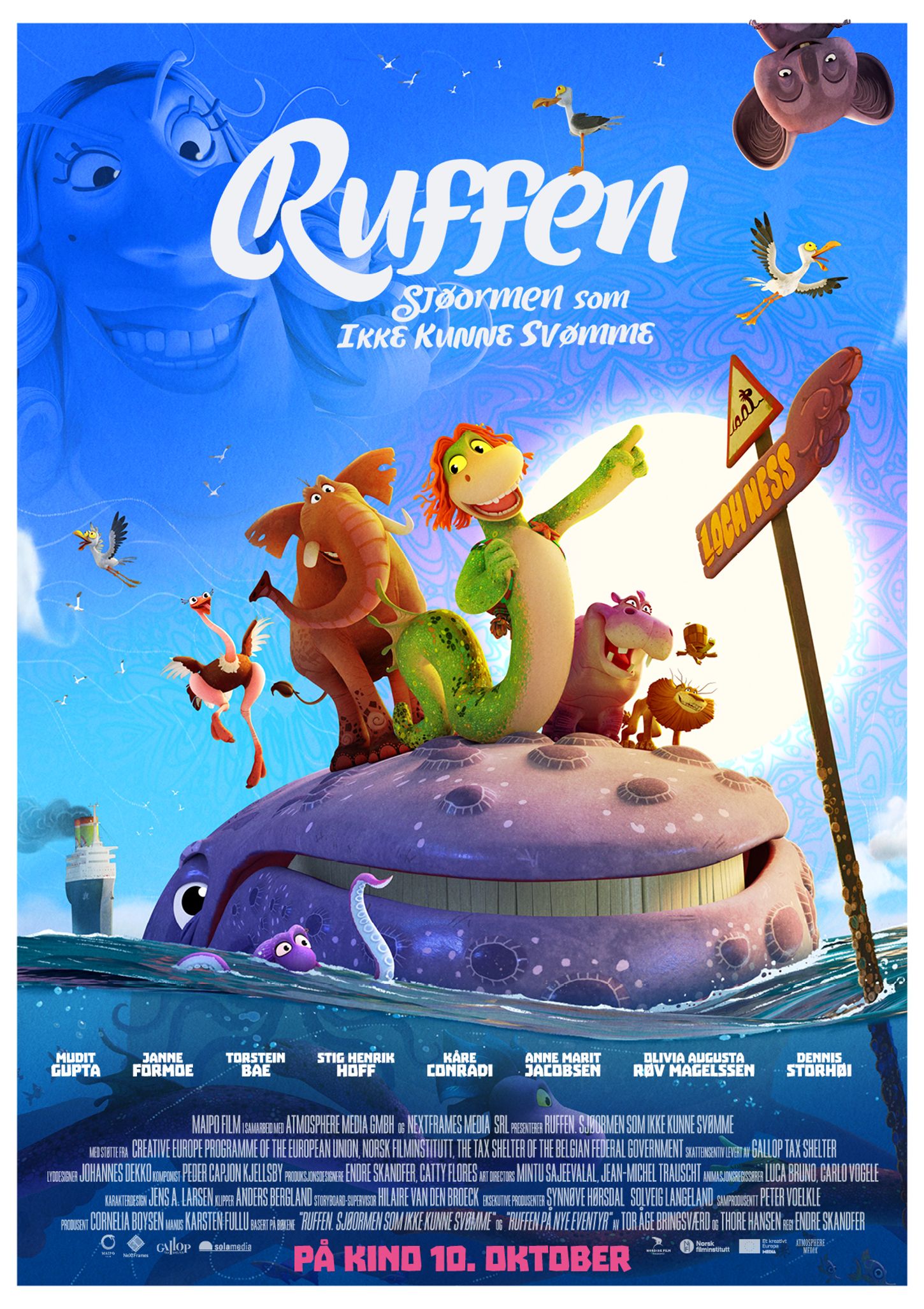 Plakat for 'Ruffen: Sjøormen som ikke kunne svømme'