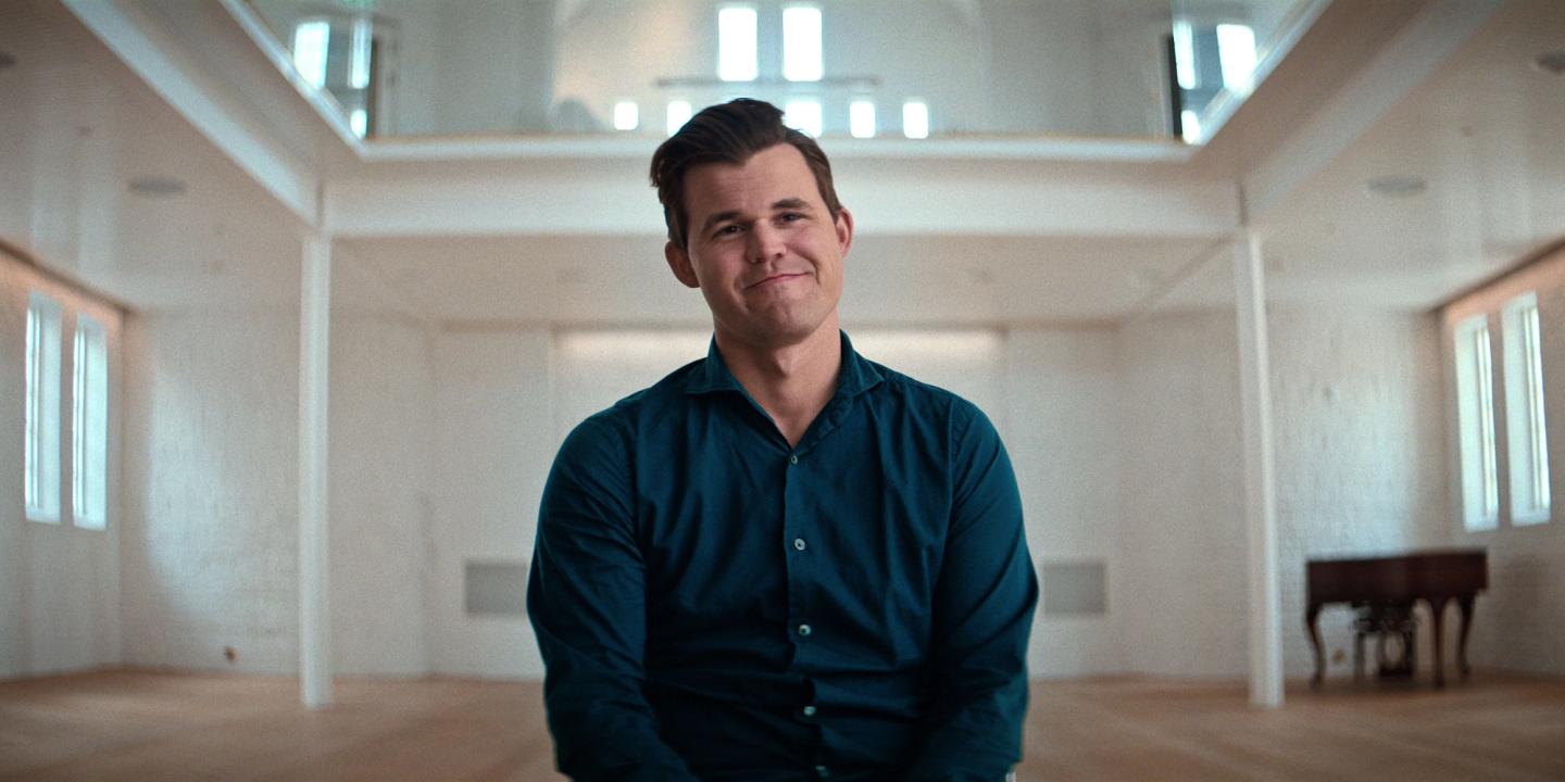 Stillbilde fra Historien bak: Magnus Carlsen og Hans Niemann/Untold: Check Mates