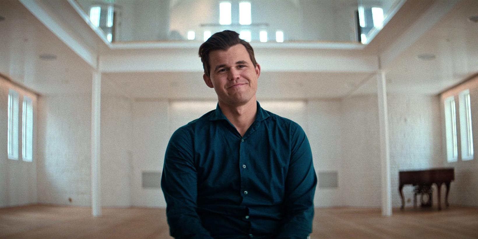 Stillbilde fra Historien bak: Magnus Carlsen og Hans Niemann/Untold: Check Mates