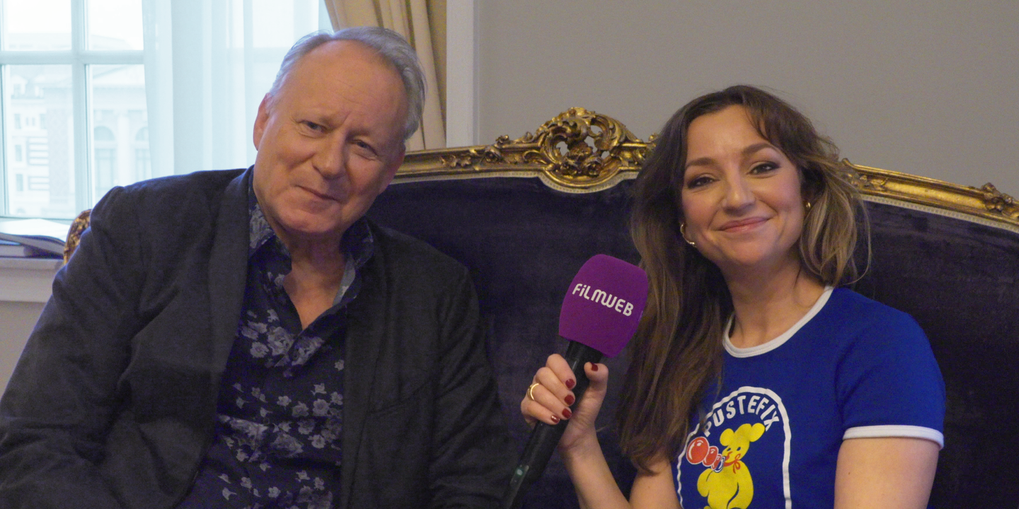 Andrea Bræin Hovig og Stellan Skarsgård