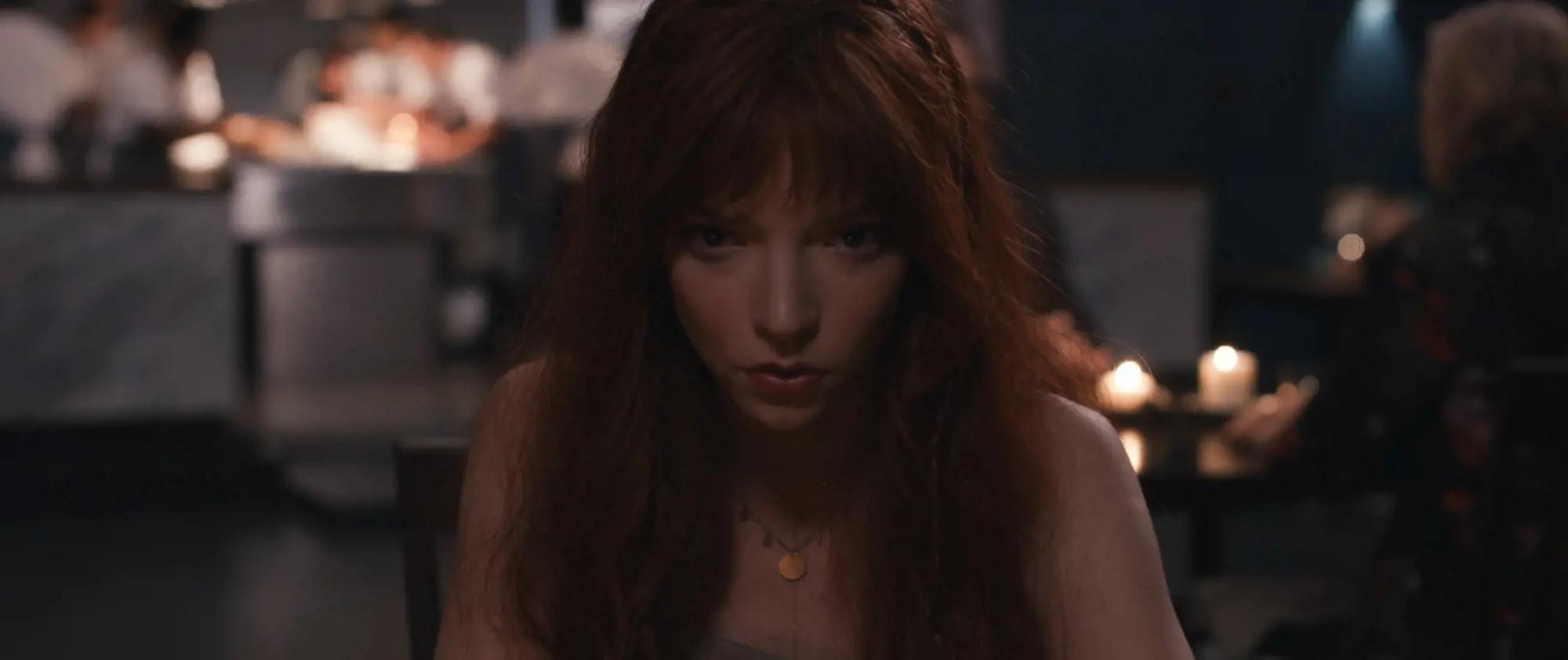 a woman with long hair